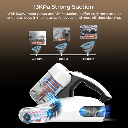 500W 13Kpa Corded Mattress Vacuum Cleaner R888