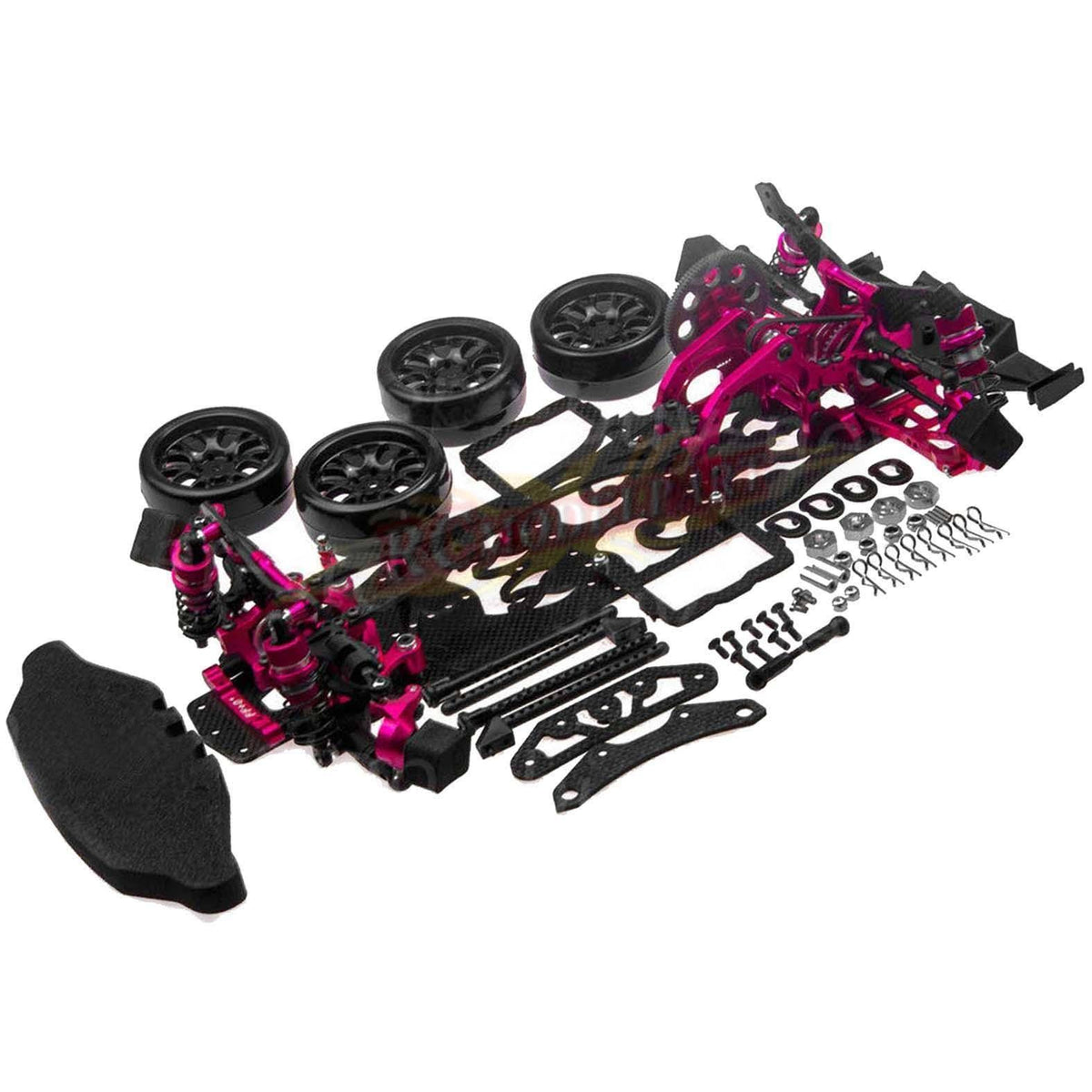 1/10 Alloy Carbon RWD Drift Car Frame Body Kit V9948