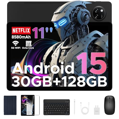 11 inch Android 15 Tablet with Keyboard H7586
