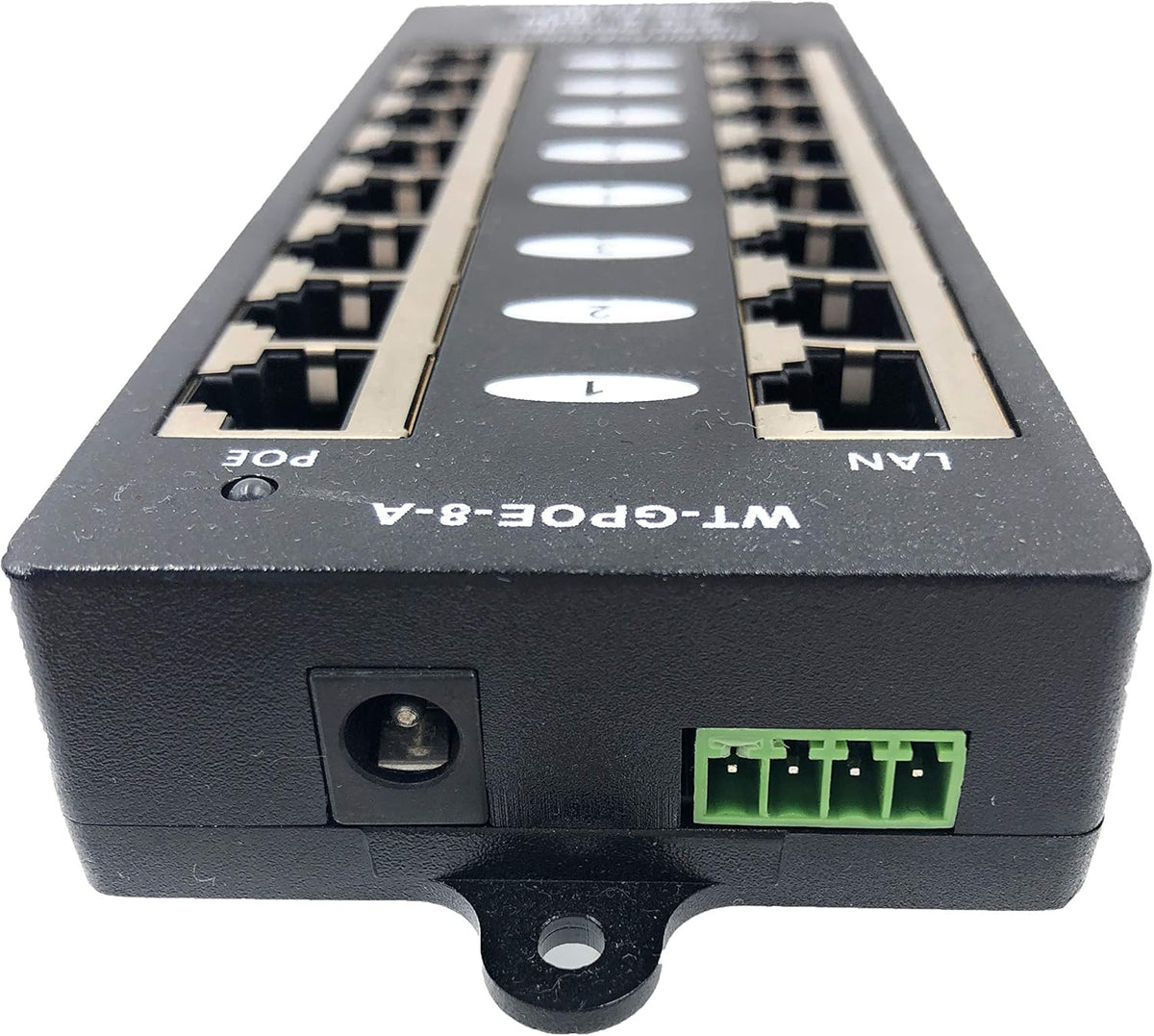 8 Port Gigabit Passive PoE Injector with 48 Volt 60 Watt Power Supply F443742
