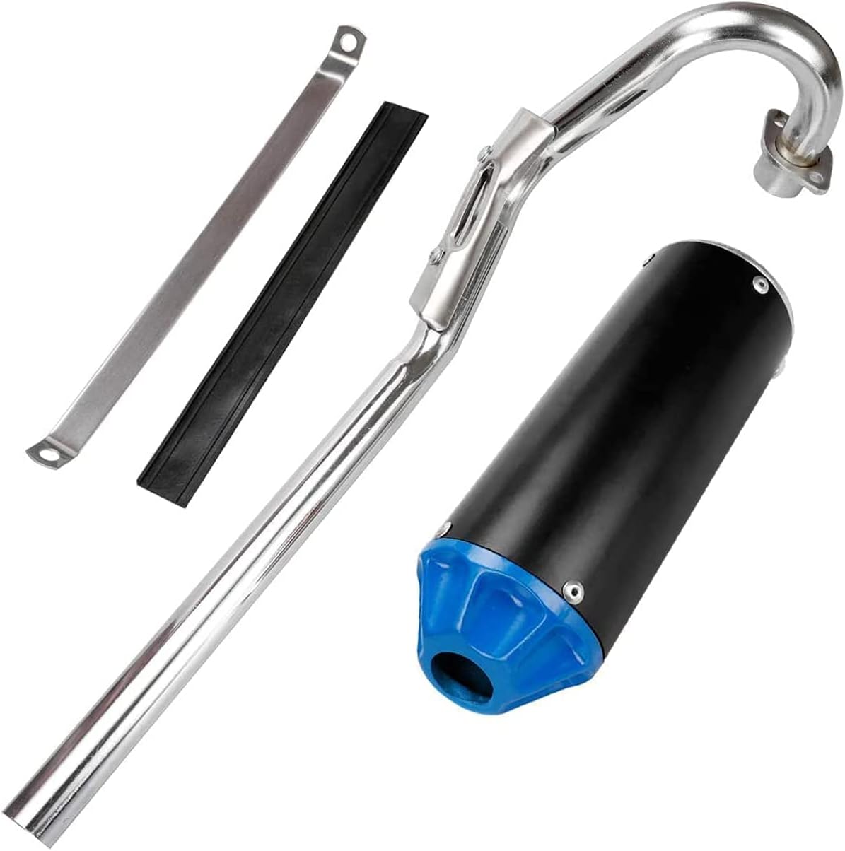 Blue Pack of 2 Exhaust Muffler Silencer Pipe Assembly Kit M5037