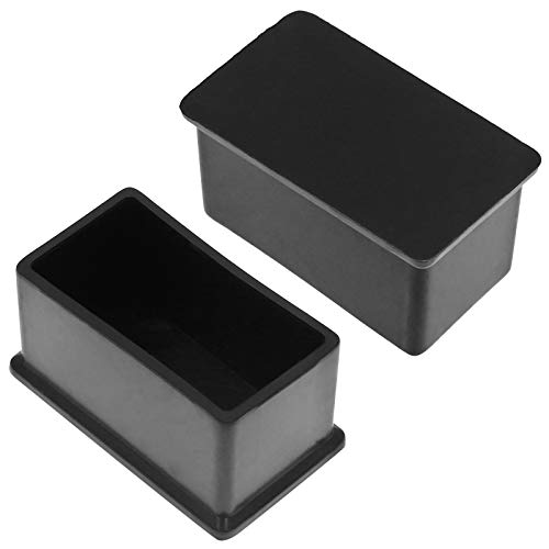 20Pcs Rectangle Rubber Furniture Leg Caps 3/4" x 1-1/2" N1419