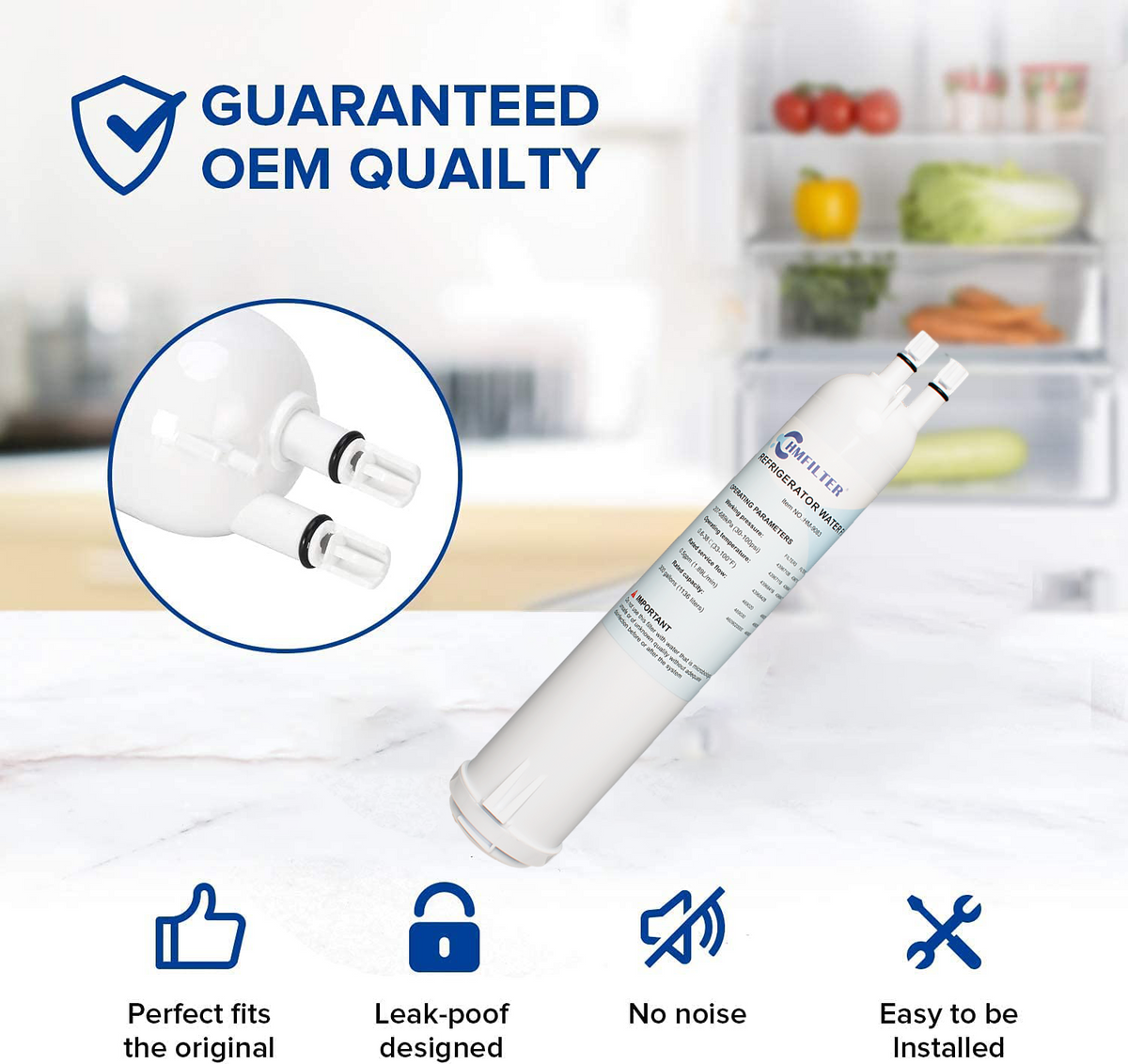 3 Packs Refrigerator Water Filter T3696