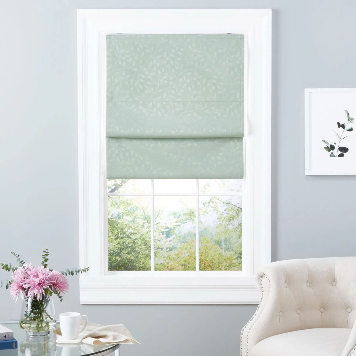 Sage 34"x 64" Blackout Roman Shade T150269