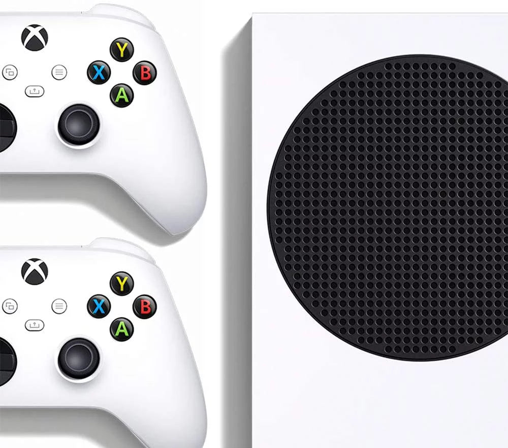 White 512GB Digital Gaming Console with Extra Controller F8664