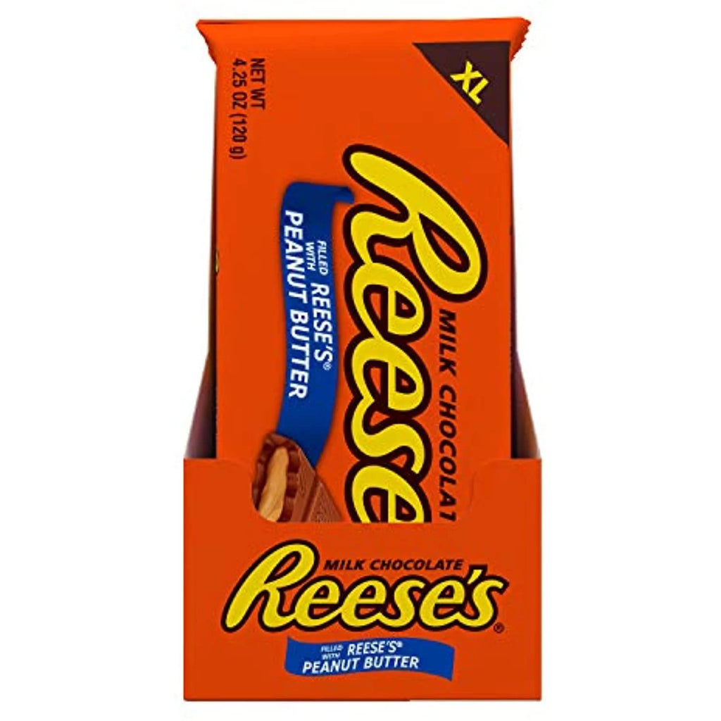 Milk Chocolate Peanut Butter Candy Bars, 4.25 Oz (12 Count) E15879