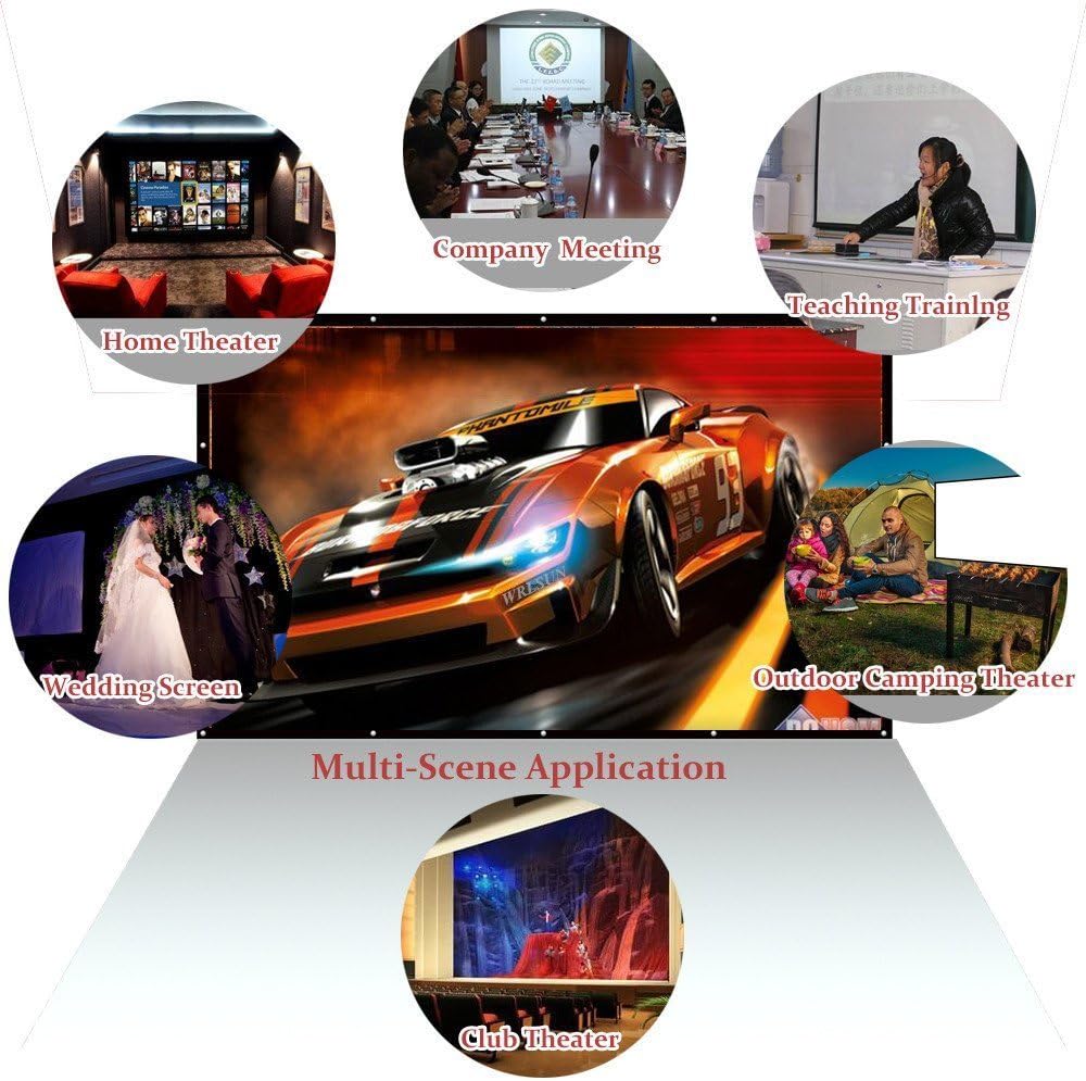 180 Inch 16:9 Portable Projector Screen R617