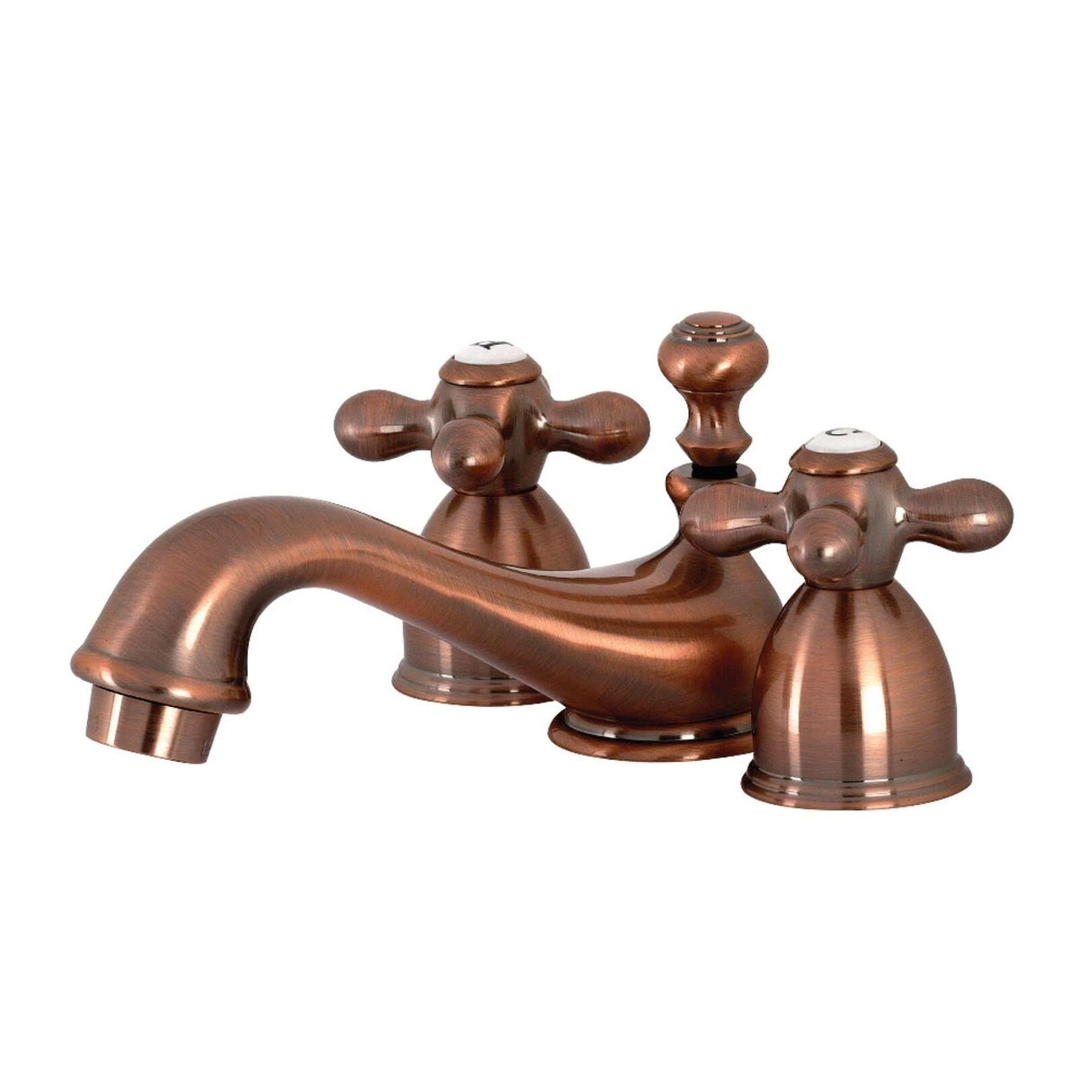 Antique Copper Mini-Widespread Bathroom Faucet B7259