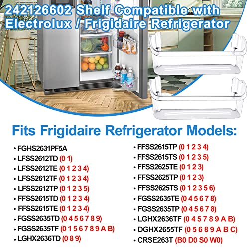 2 Pack Refrigerator Door Bin Shelf Replacement E50411