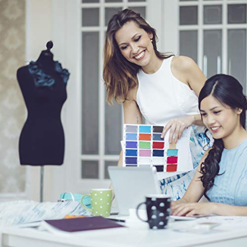 White Height Adjustable Female Dress Model Display Torso with Tripod Stand F98277
