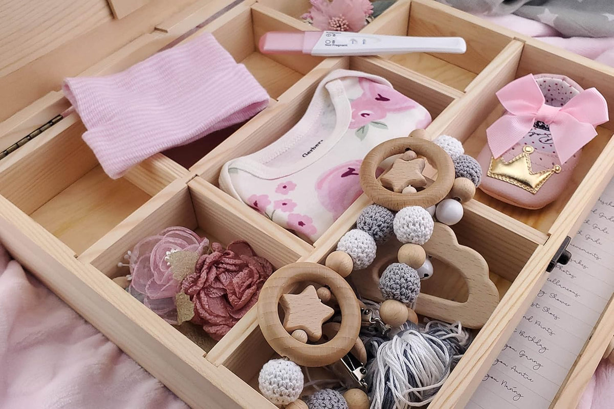 Baby Keepsake Box with Milestone Cards, Pack of 2 X1554