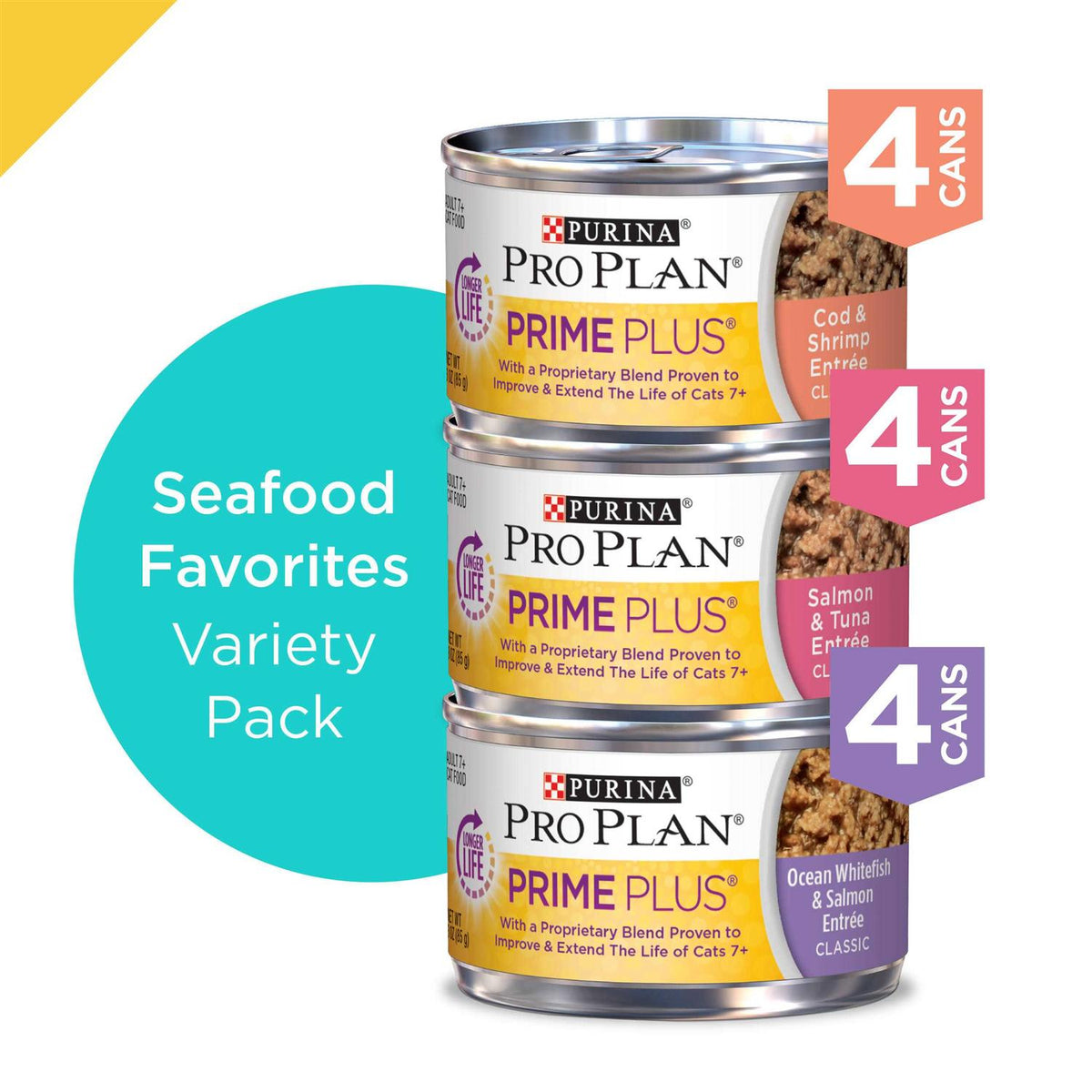 Grain-Free Senior Pate Wet Cat Food Variety Pack R231