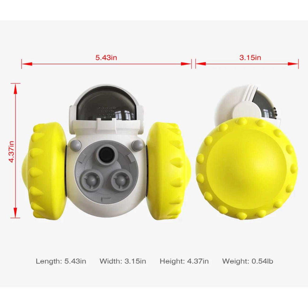 Robot Shaped Treat Dispenser Push Toy P135