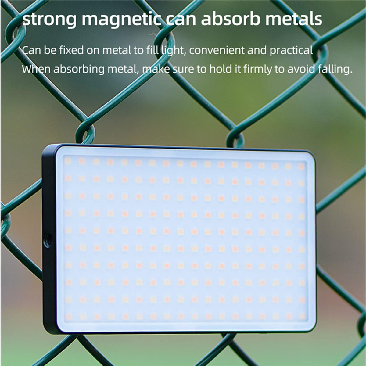 Portable Rechargeable LED Video Light Panel with LCD Display, Pack of 2 U8418