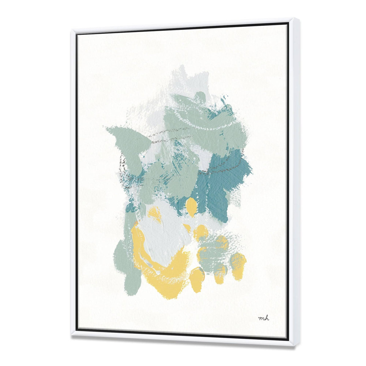 White Framed Canvas X671534