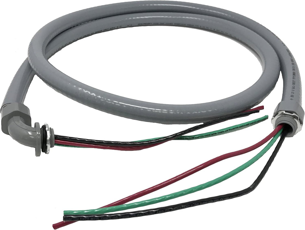 1/2-Inch x 6 Ft Nonmetallic Liquid Tight Flexible Electrical Conduit Kit, Pack of 2 T3879