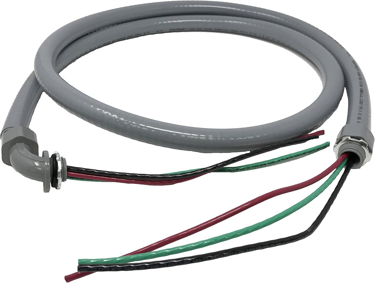 1/2-Inch x 6 Ft Nonmetallic Liquid Tight Flexible Electrical Conduit Kit, Pack of 2 T3879