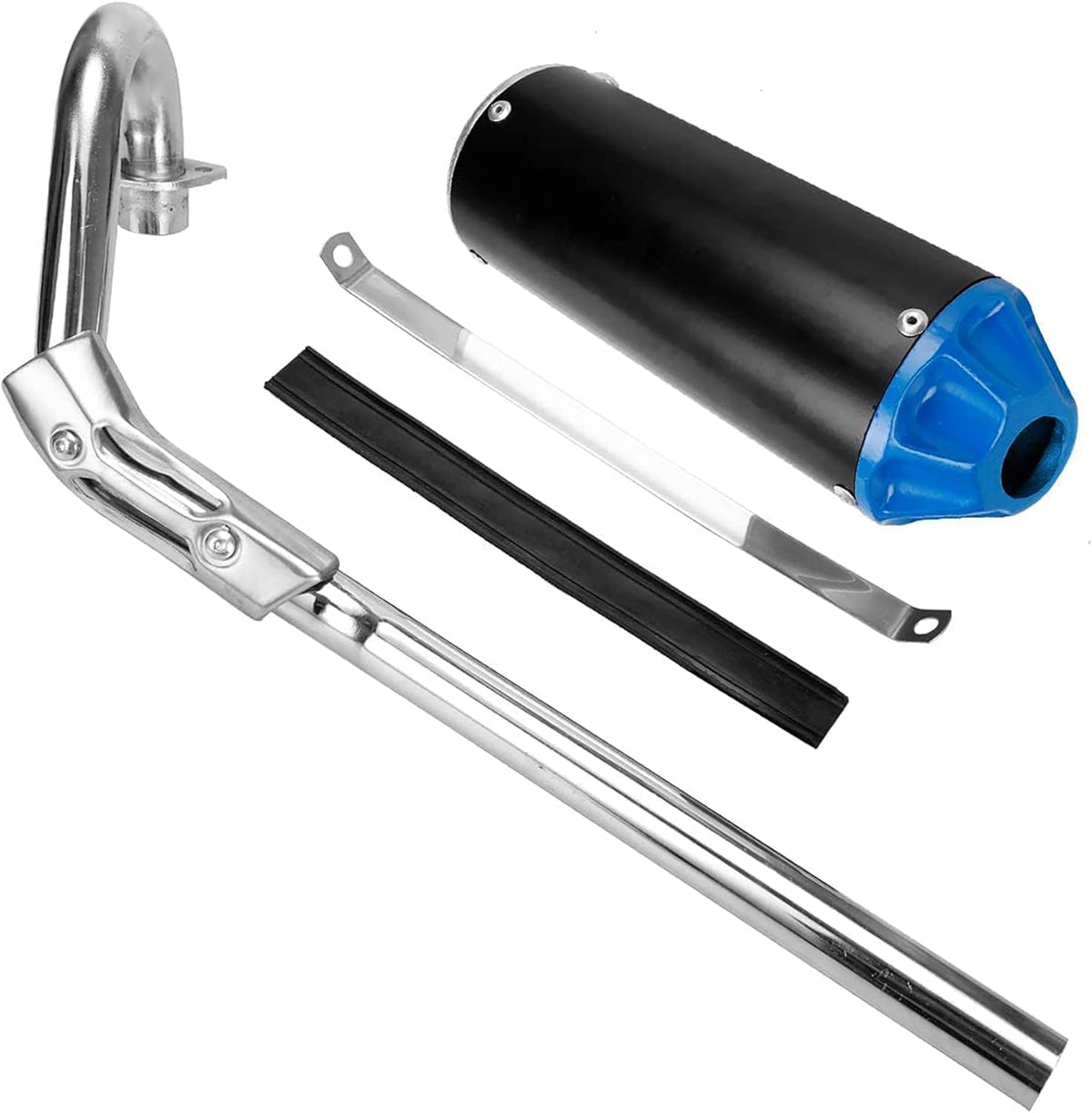 Blue Pack of 2 Exhaust Muffler Silencer Pipe Assembly Kit M5037