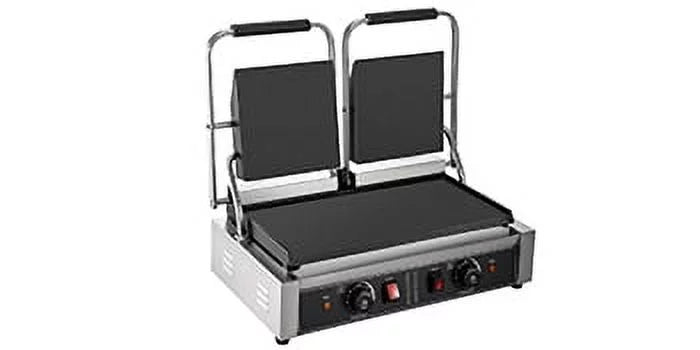 110V 3600W Electric Panini Press Grill Non-Stick Double Flat Plates A8254