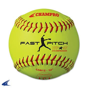 12 in Leather Softball Dozen X516