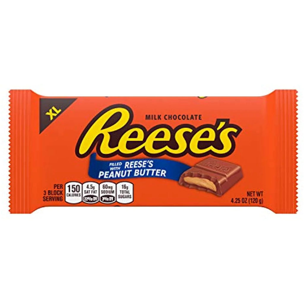 Milk Chocolate Peanut Butter Candy Bars, 4.25 Oz (12 Count) E15879