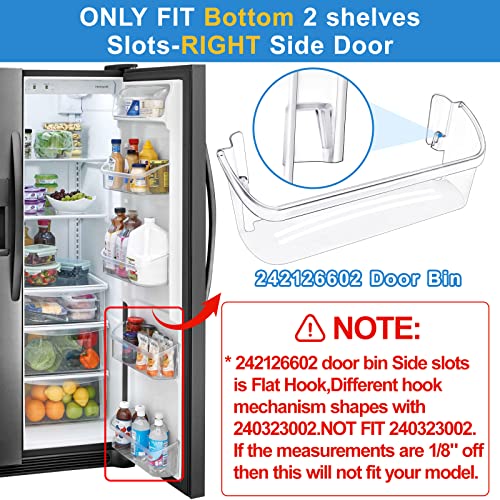 2 Pack Refrigerator Door Bin Shelf Replacement E50411