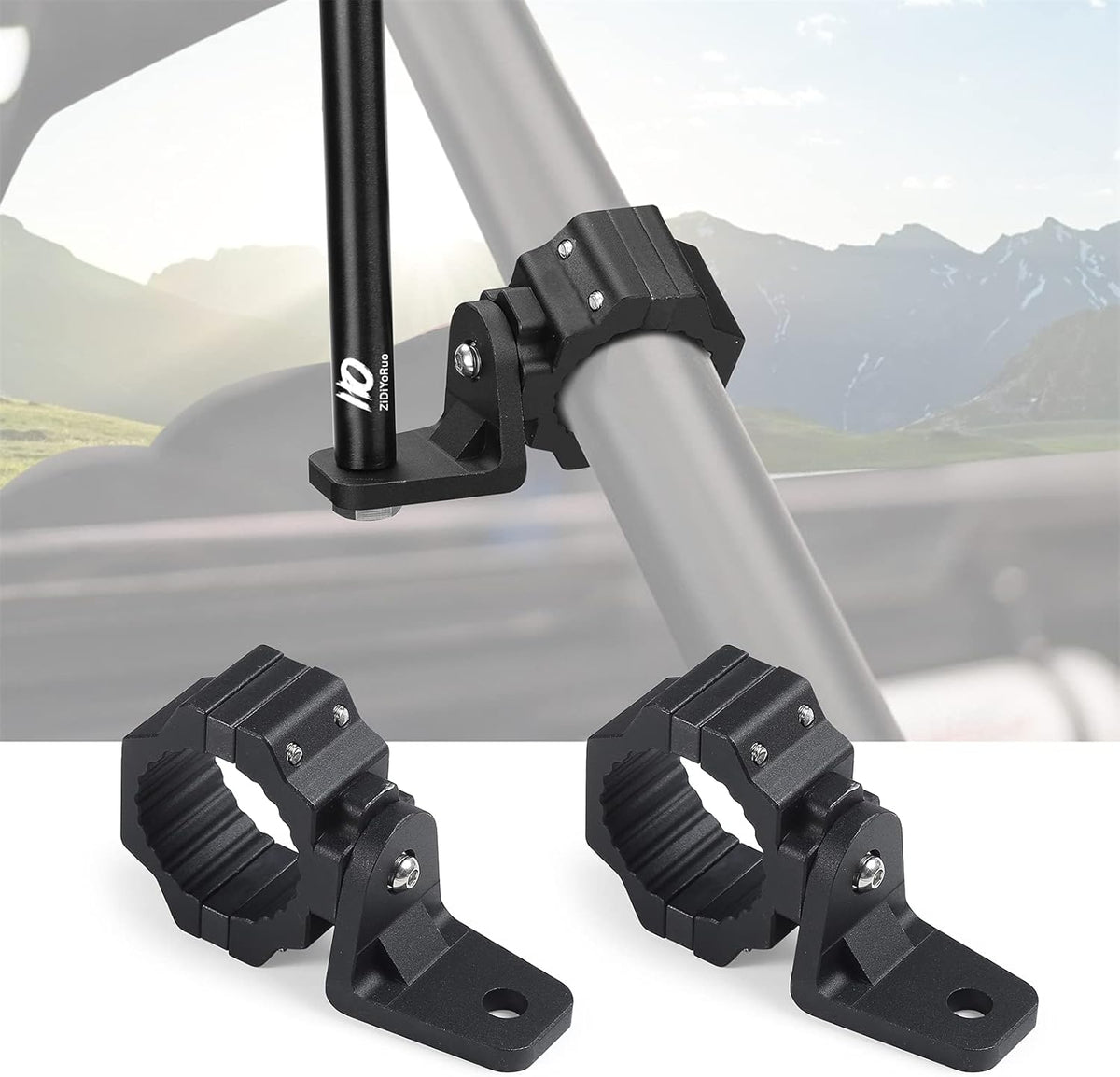2pcs Aluminium Alloy UTV Whip Mount I335