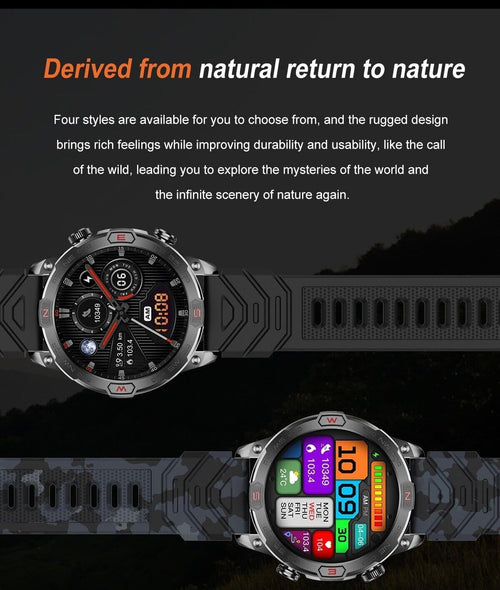 1.43" AMOLED Display Smart Watch with Compass C6104