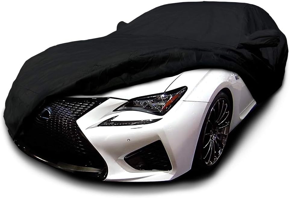 Heavy Duty Weatherproof Black Car Cover Q8678