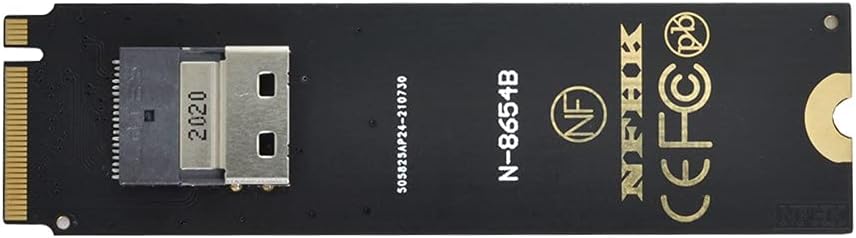 NGFF M-Key NVME to SFF-8654 Slimline SAS Adapter and U.2 SFF-8639 NVME PCIe SSD Cable E186540