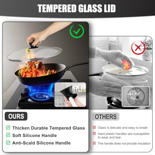 10 Inch Tempered Glass Pot Lid with Heat Resistant Handle R955519