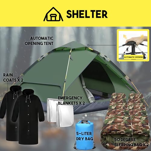 5 Day Survival Backpack with Supplies A99779