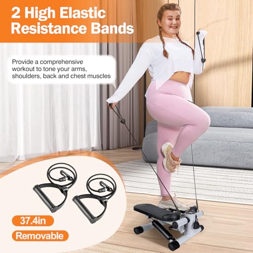 Mini Stepper with Resistance Bands and LCD Monitor D634049