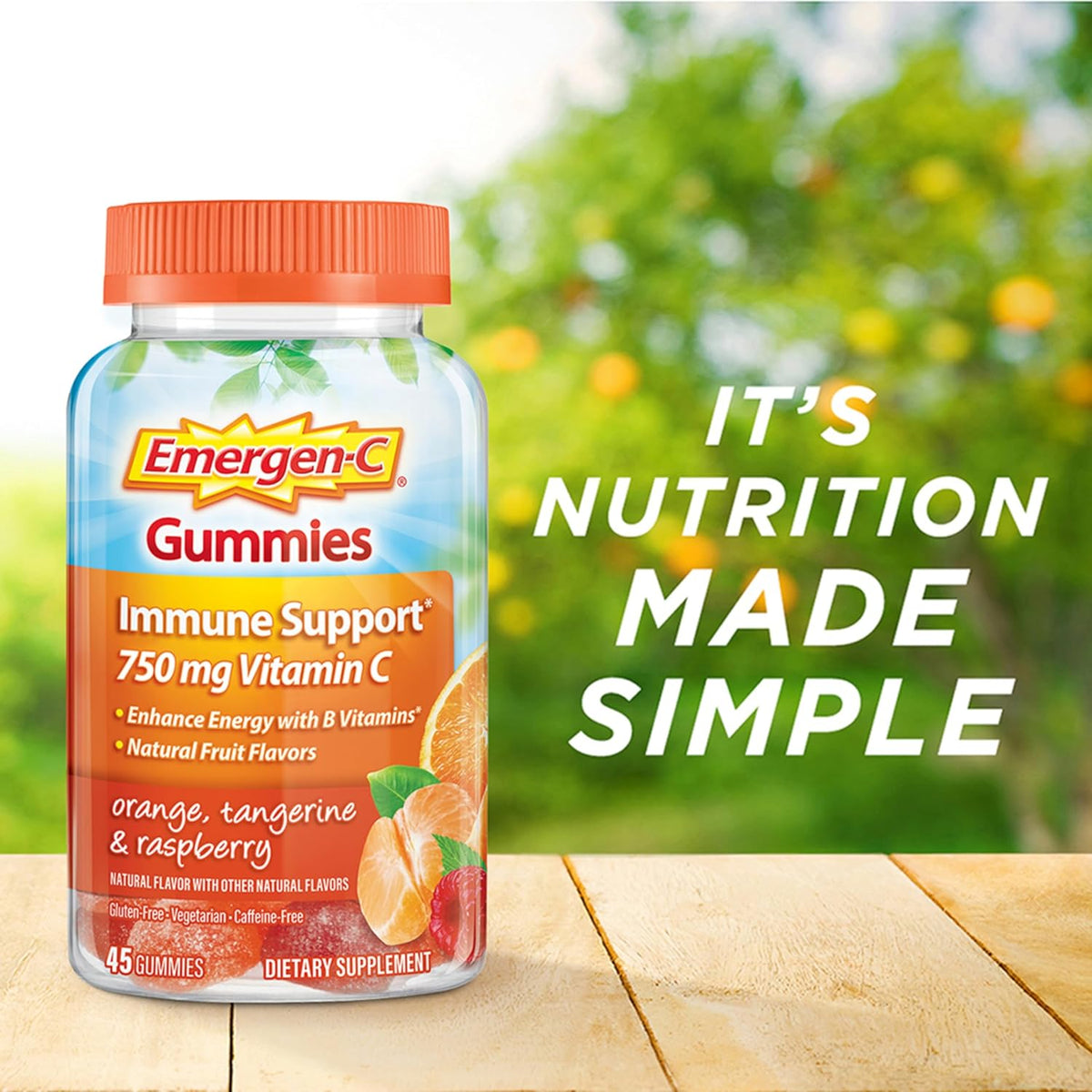 750mg Vitamin C Gummies, 45 Count U958272