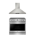 36 Gas Range and Range Hood G893