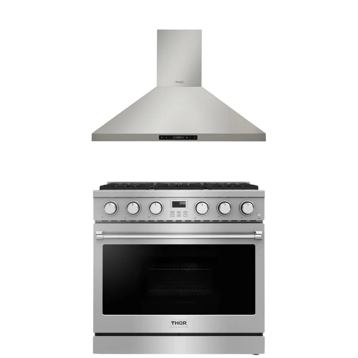 36 Gas Range and Range Hood G893