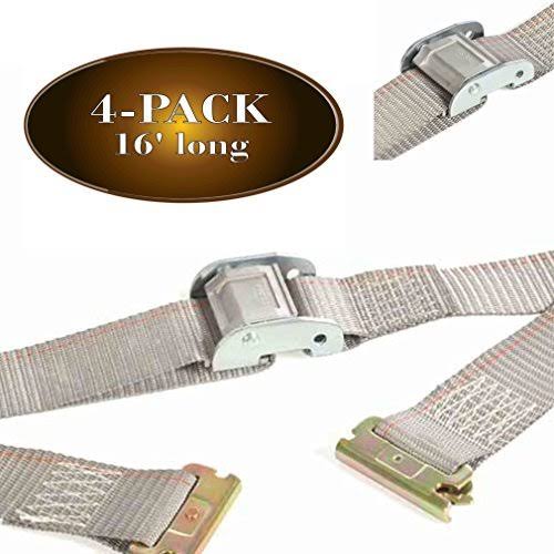 2" x 16' E Track Cam Buckle Tie-Down Strap N1355