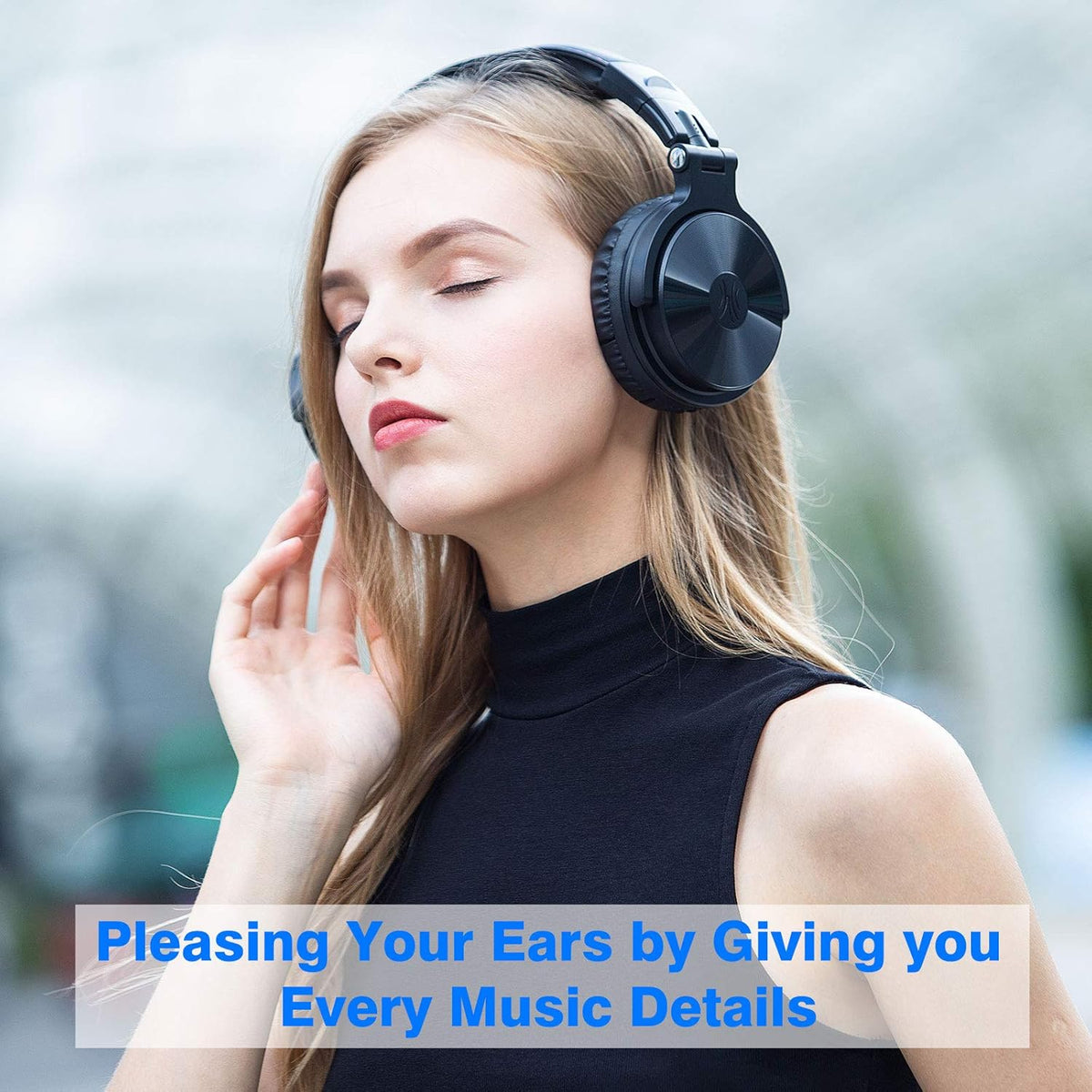 Pack of 2 Foldable Bluetooth Over Ear Headphones with 50mm Neodymium Drivers F17375