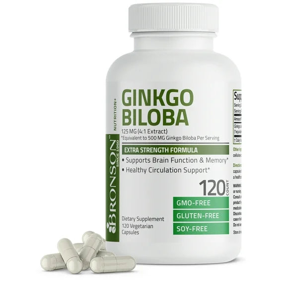 Ginkgo Biloba 500 mg 120 Vegetarian Capsules D937192