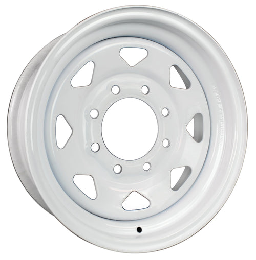 16x6 in. White Spoke Steel Trailer Wheel Rim P9265
