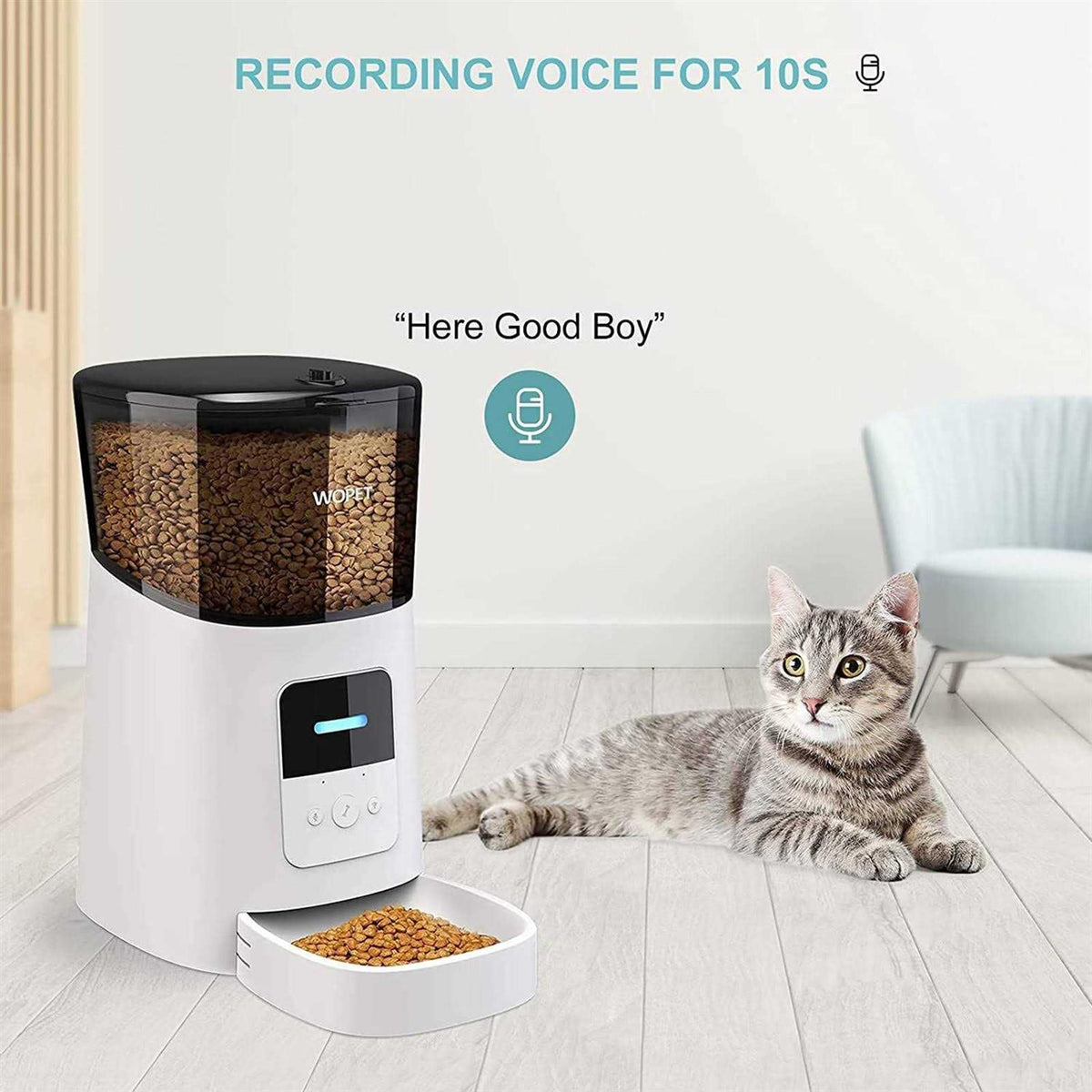 Automatic Wi-Fi Smart Cat Food Dispenser C8735