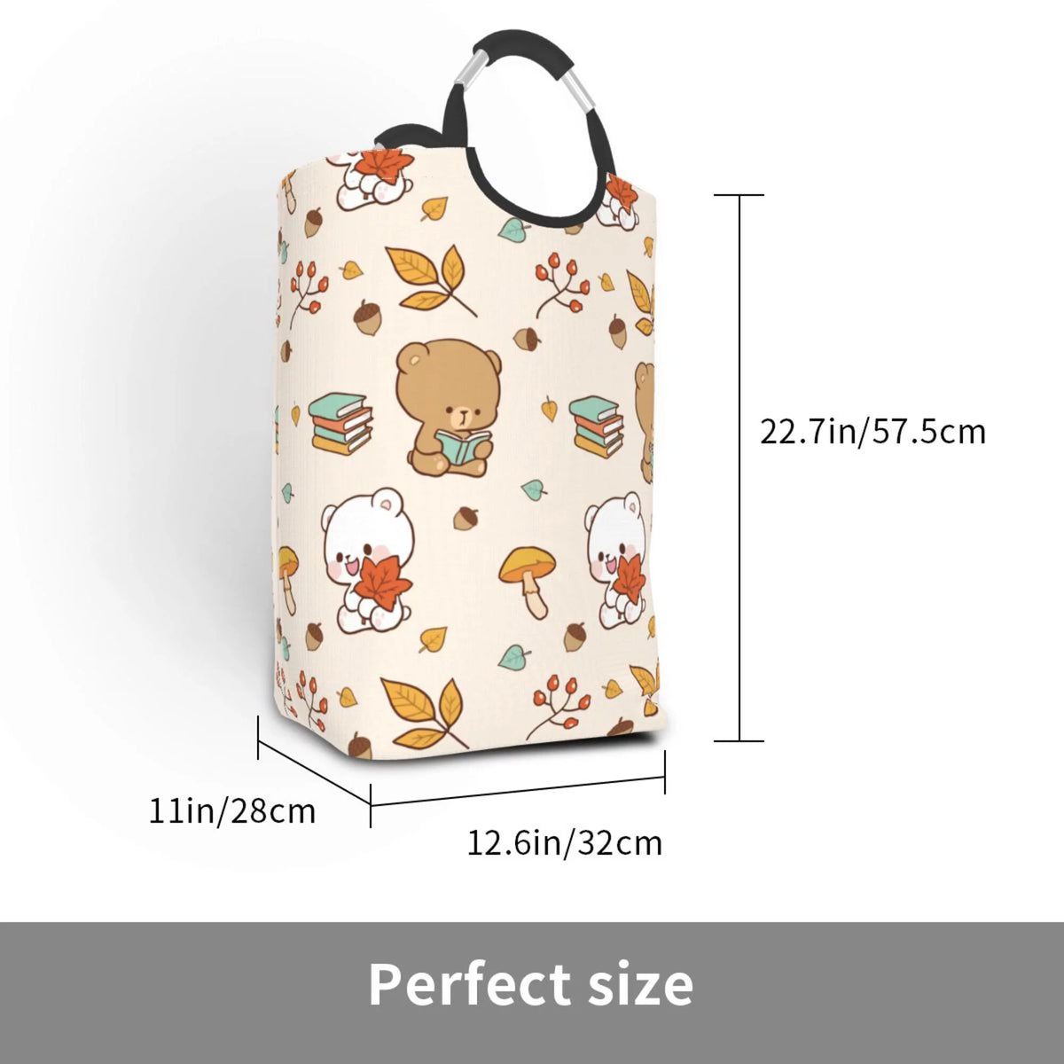 50L Rectangular Waterproof Foldable Laundry Hamper Y679779