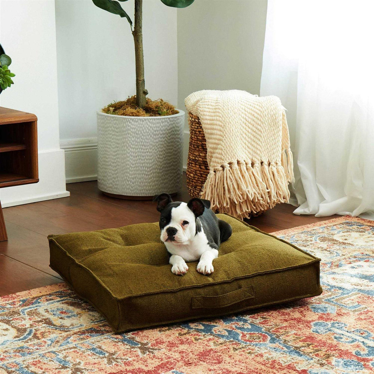 Square Tufted Dog Bed Q771