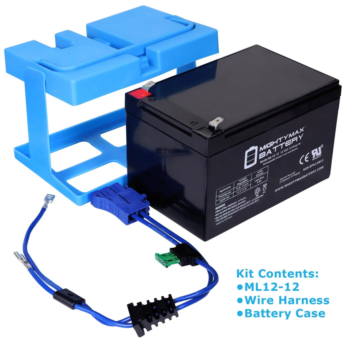 12V 12AH Replacement Battery for Ride On Car C93636