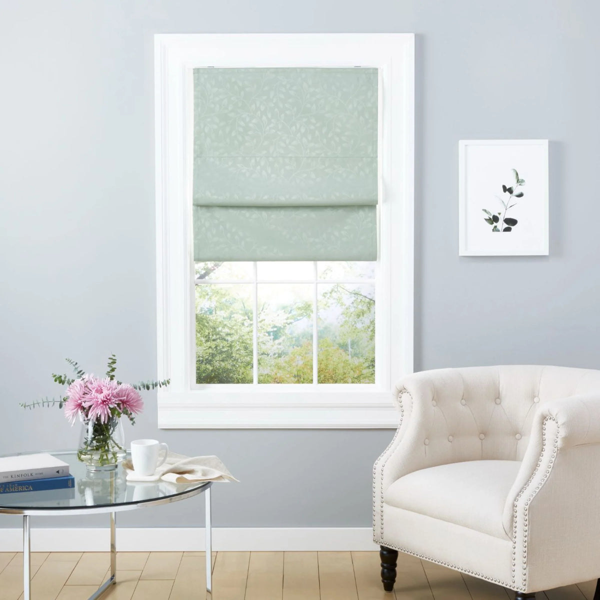 Sage 34"x 64" Blackout Roman Shade T150269