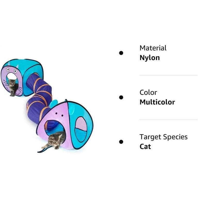Cat Toy Tunnel and Cubes Bundle Interactive Collapsible Playground Z736