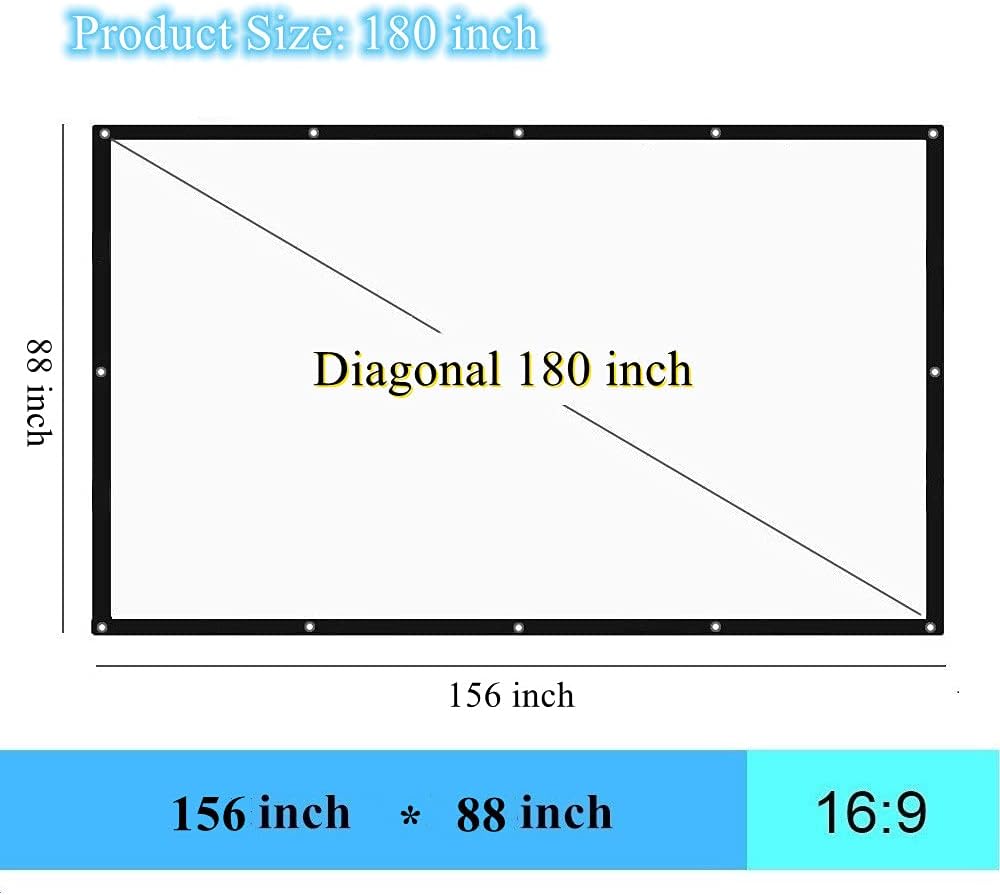 180 Inch 16:9 Portable Projector Screen R617