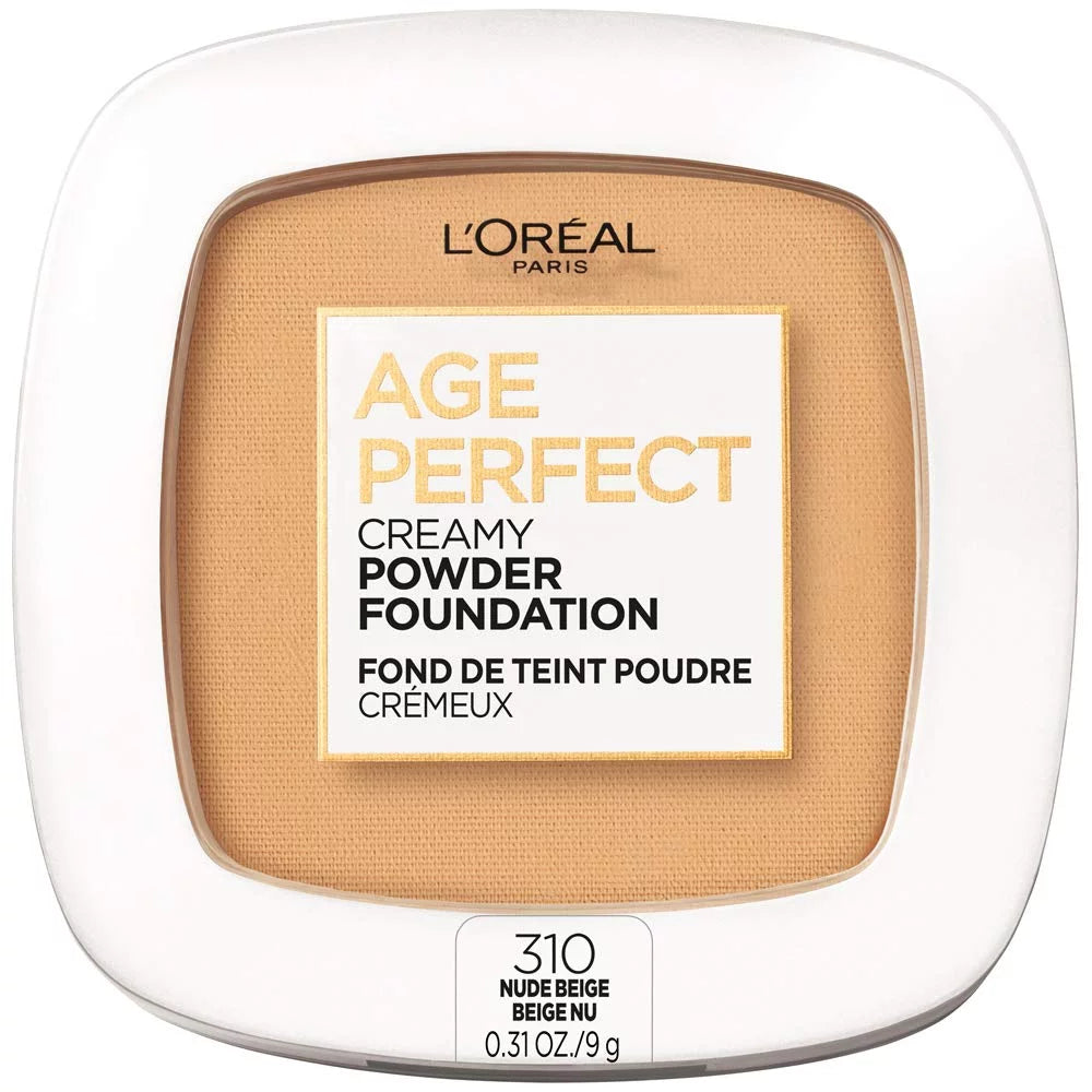 Creamy Powder Foundation Compact, 310 Nude Beige, 0.31 Ounce P80129