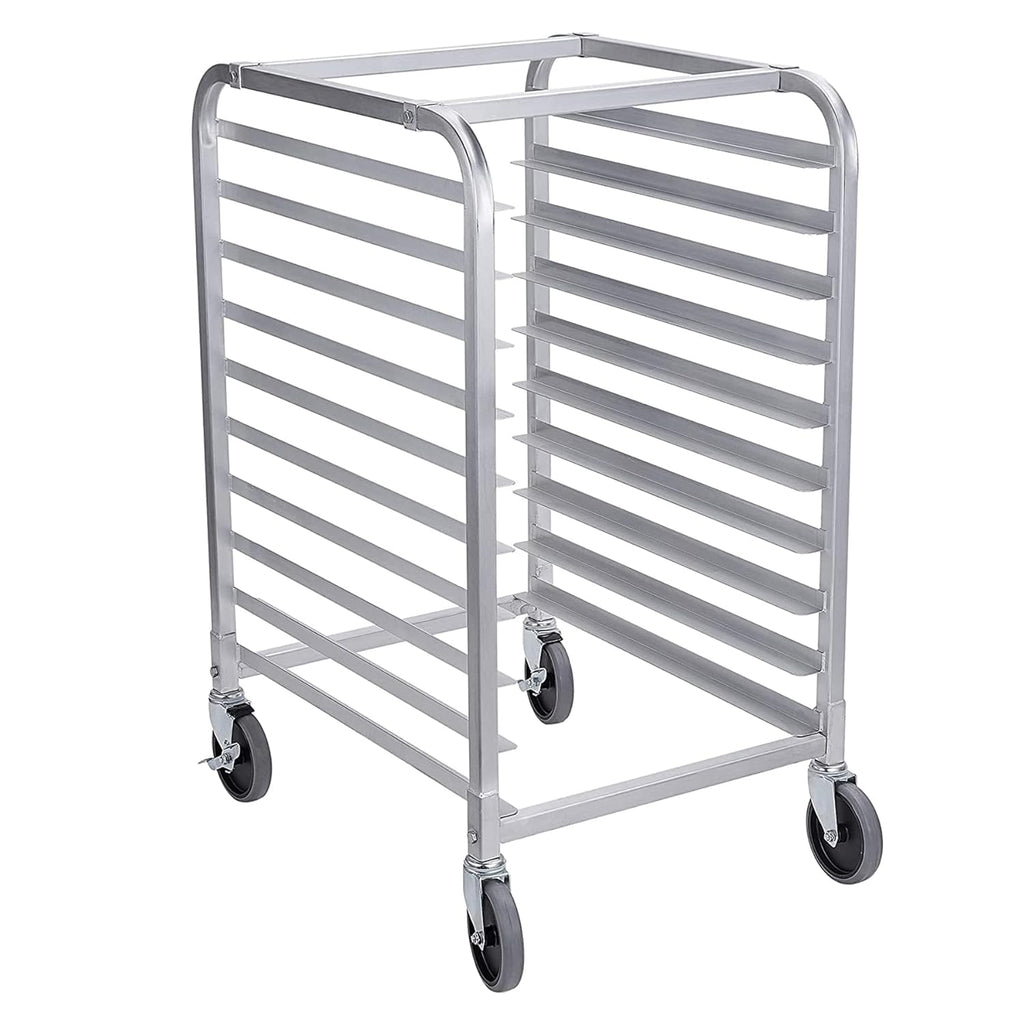 10 Tier Aluminum Bun Pan Rack with Wheels N3667