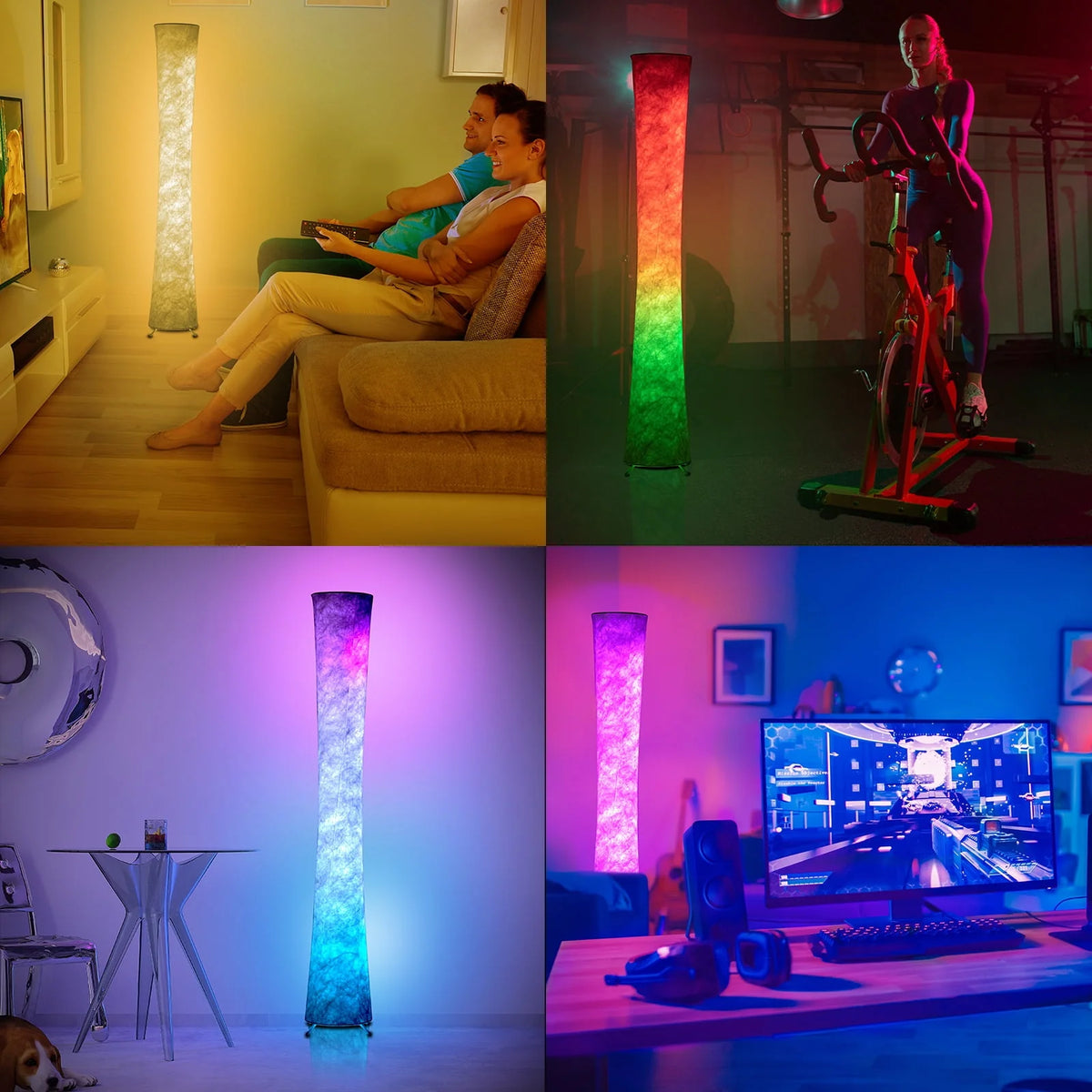Soft Light LED RGB Color Changing 61'' Tall Floor Lamp X472513